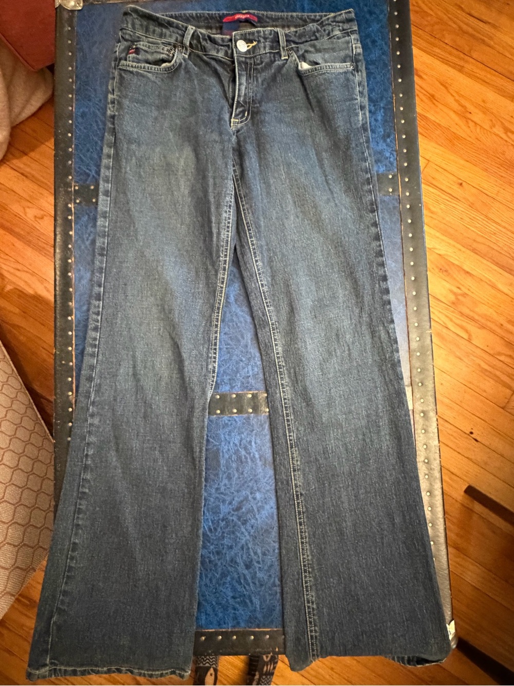 BCBGMaxAzria Dark Blue Flared Jeans
